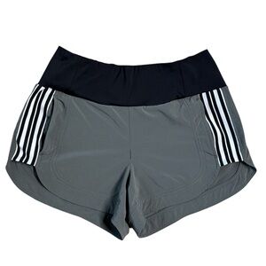 Athleta Ascender Gray and Black Women's Athletic Shorts UPF 50 Size 4
